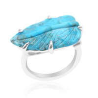 Anello in argento con Turchese Kingman (Anne Bever)