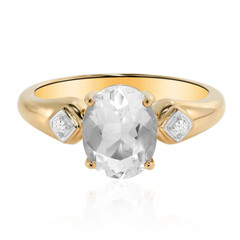 Anello in oro con Opale Ialite del Messico