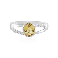 Anello in argento con Berillo Giallo