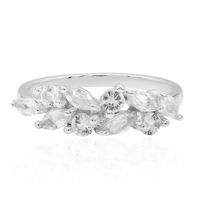 Anello in argento con Topazio Bianco