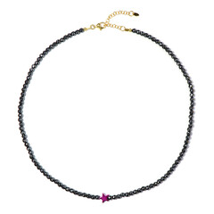 Collana in argento con Ematite Porpora