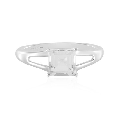 Anello in argento con Topazio Bianco