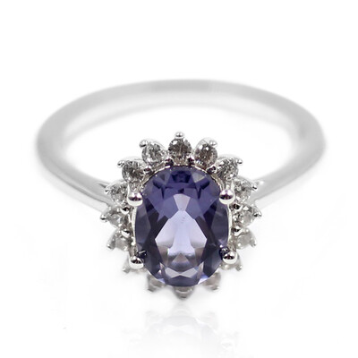 Anello in argento con Quarzo Mirtillo