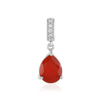 Ciondolo in argento con Calcedonio Rosso