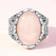 Anello in argento con Quarzo Rosa (Annette classic)