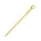 Estensore per collane in Argento 925 placcato Oro giallo - 6 cm - 0,95 g