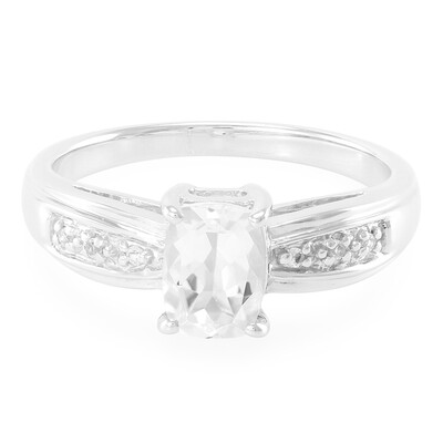 Anello in argento con Goshenite