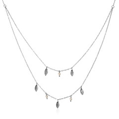 Collana in argento con Perla di Acqua Dolce (Joias do Paraíso)