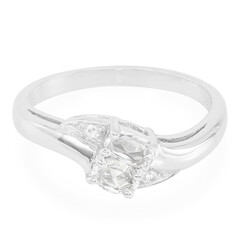 Anello in argento con Zaffiro Bianco