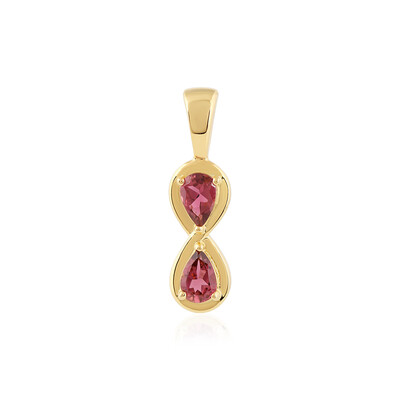 Ciondolo in argento con Rubellite