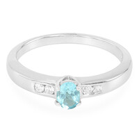 Anello in argento con Apatite Blu