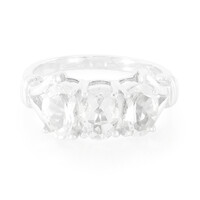Anello in argento con Goshenite