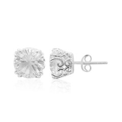 Orecchini in argento con Topazio Bianco
