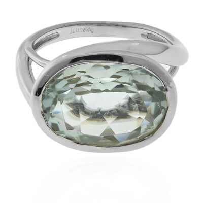 Anello in argento con Ametista Verde