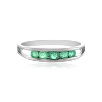Anello in argento con Smeraldo Colombiano