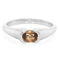 Anello in argento con Zircone Arancio Mashewa