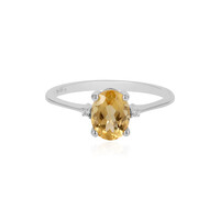 Anello in argento con Citrino