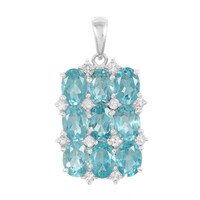 Ciondolo in argento con Apatite Blu