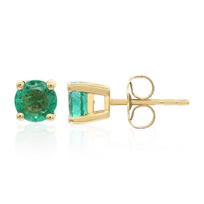 Orecchini in oro con Smeraldo Zambia AAA