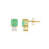 Orecchini in argento con Smeraldo Russo