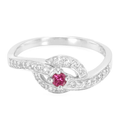 Anello in argento con Rubellite Nigeriana