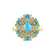 Anello in argento con Turchese Sleeping Beauty (Faszination Türkis)