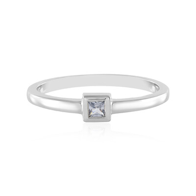 Anello in argento con Zaffiro Blu del Madagascar