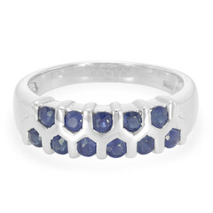 Anello in argento con Zaffiro di Laos