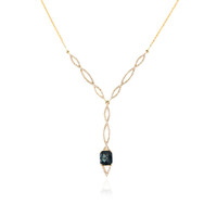 Collana in oro con Spinello Blu Cobalto Luc Yen (de Melo)