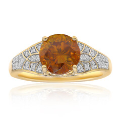 Anello in oro con Sfalerite