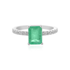 Anello in argento con Smeraldo Russo