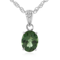 Collana in argento con Apatite Cromo