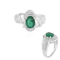 Anello in oro con Smeraldo Zambia