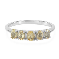 Anello in argento con Topazio Imperiale