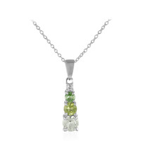 Collana in argento con Ametista Verde