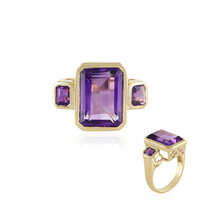 Anello in argento con Ametista Zambiana