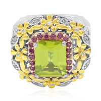 Anello in argento con Peridoto (Dallas Prince Designs)
