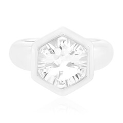 Anello in argento con Quarzo Bianco