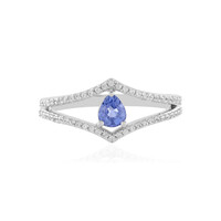 Anello in argento con Zaffiro Ceylon Blu (non riscaldato)