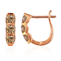 Orecchini in oro con Diamante Rose de France SI1 di Argyle