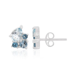 Orecchini in argento con Topazio Blu Cielo