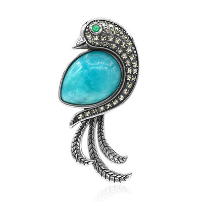Ciondolo in argento con Amazzonite (Annette classic)