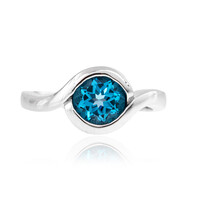 Anello in argento con Topazio Marambaia