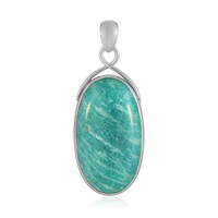 Ciondolo in argento con Amazzonite (Bali Barong)