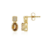 Orecchini in argento con Zircone Canarino