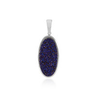 Ciondolo in argento con Agata Glitter Lavanda
