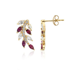 Orecchini in argento con Rodolite