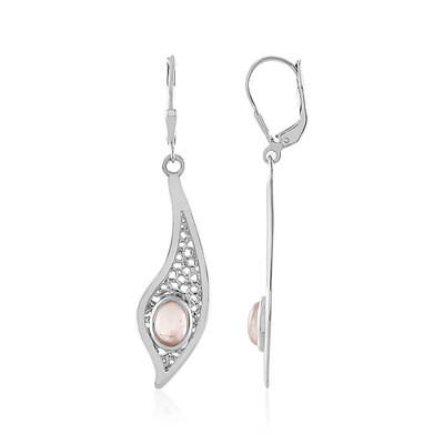 Orecchini in argento con Quarzo Rosa
