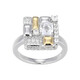 Anello in argento con Topazio Bianco (Adela Silber)