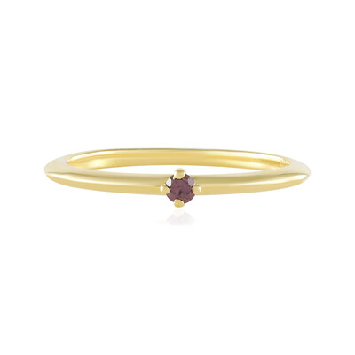 Anello in argento con Diamante Porpora I2